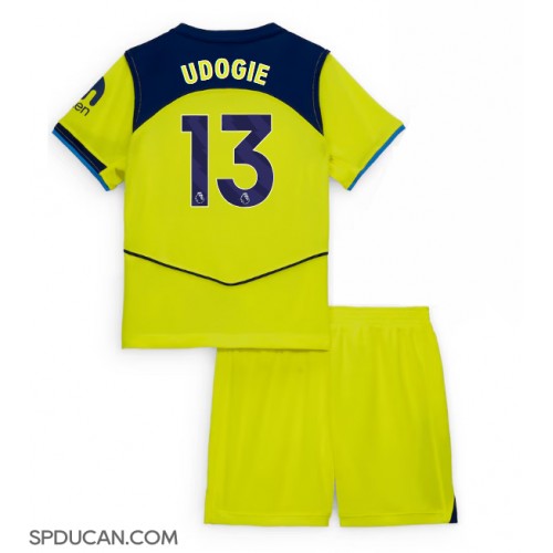 Dječji Nogometni Dres Tottenham Hotspur Destiny Udogie #13 Rezervni 2025-26 Kratak Rukav (+ Kratke hlače)